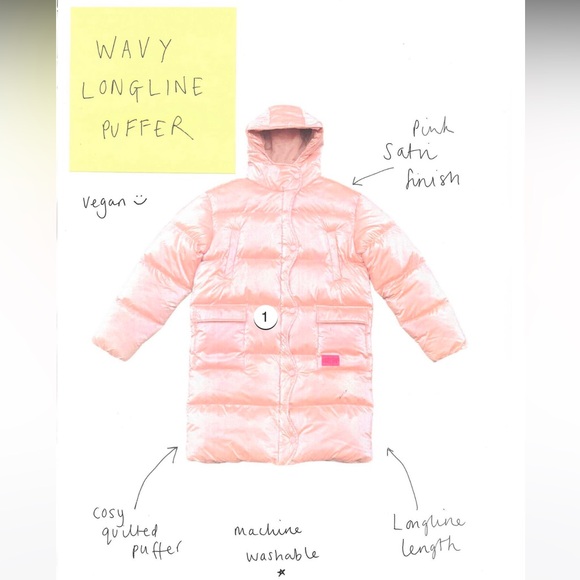 Lazy Oaf Wavy Longline Puffer L - Picture 5 of 8